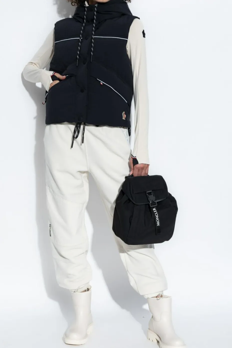 Moncler Grenoble CZARNY MONCLER GRENOBLE APRES-SKI