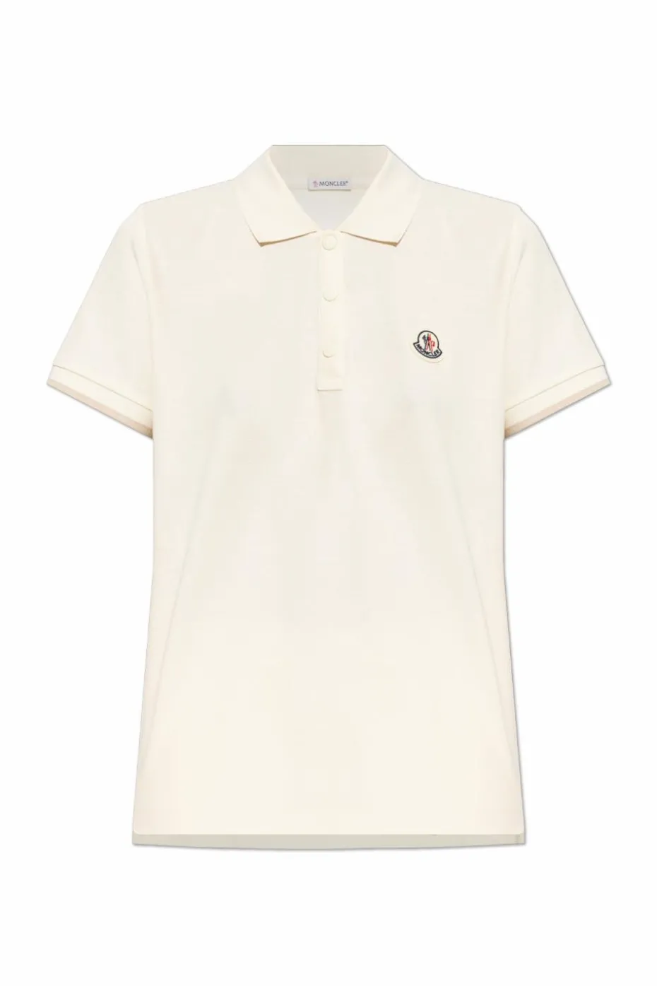 Moncler kremowy Polo z logo