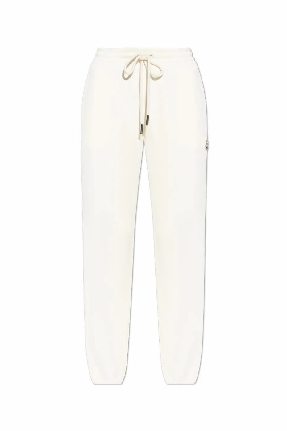 Moncler kremowy Spodnie dresowe z logo