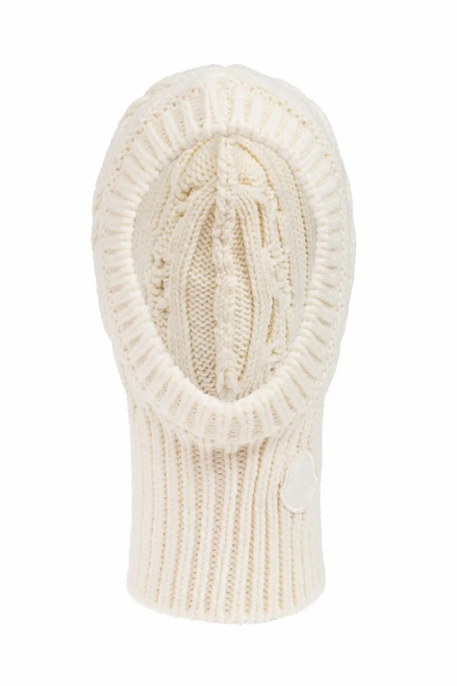 Moncler kremowy Wełniany kaptur