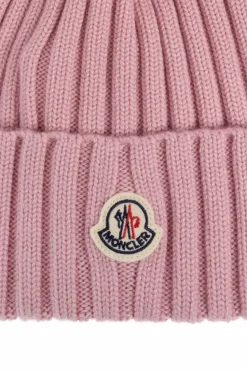 Moncler RÓŻOWY Czapka z pomponem
