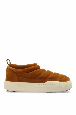 Moon Boot BRĄZOWY Śniegowce `Park Soft Suede`