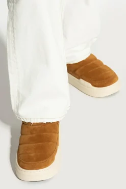 Moon Boot BRĄZOWY Śniegowce `Park Soft Suede`