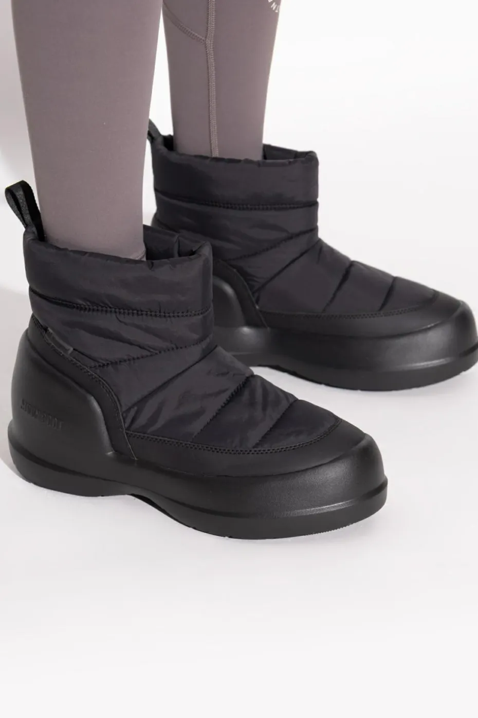 Moon Boot CZARNY Śniegowce ‘Mezzaluna Puffy’