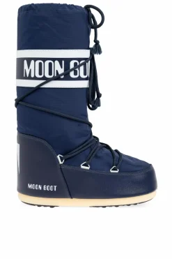 Moon Boot GRANATOWY Śniegowce `Icon Nylon`