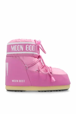 Moon Boot RÓŻOWY Śniegowce `Icon Low Nylon`