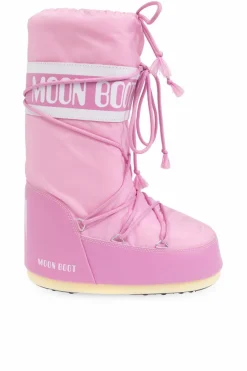 Moon Boot RÓŻOWY Śniegowce `Icon Nylon`