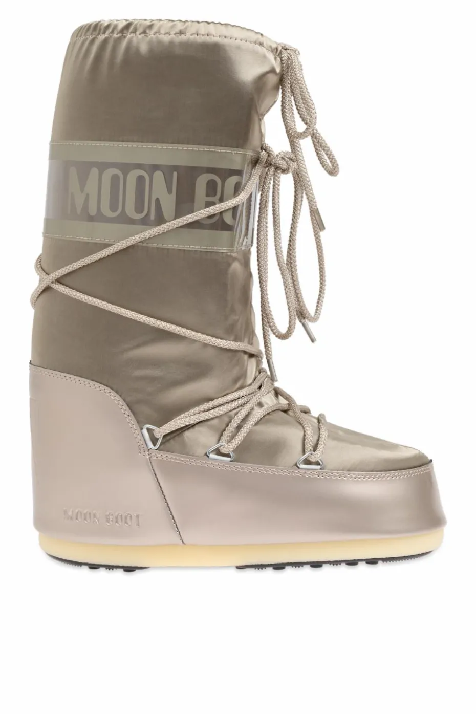 Moon Boot ZŁOTY Śniegowce `Icon Glance`