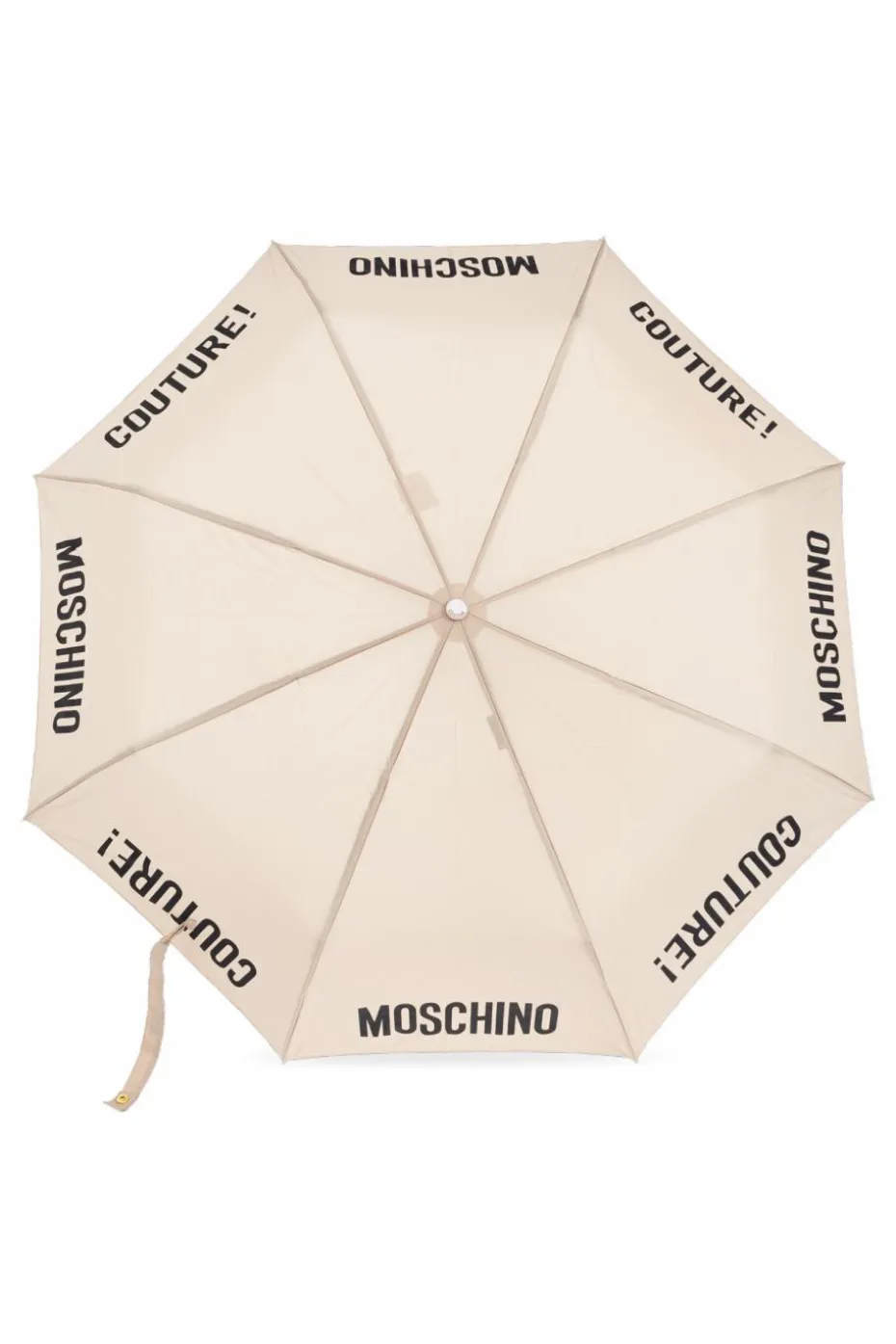 Moschino beżowy Parasol z logo