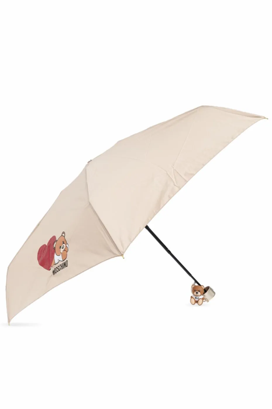 Moschino beżowy Parasol z logo