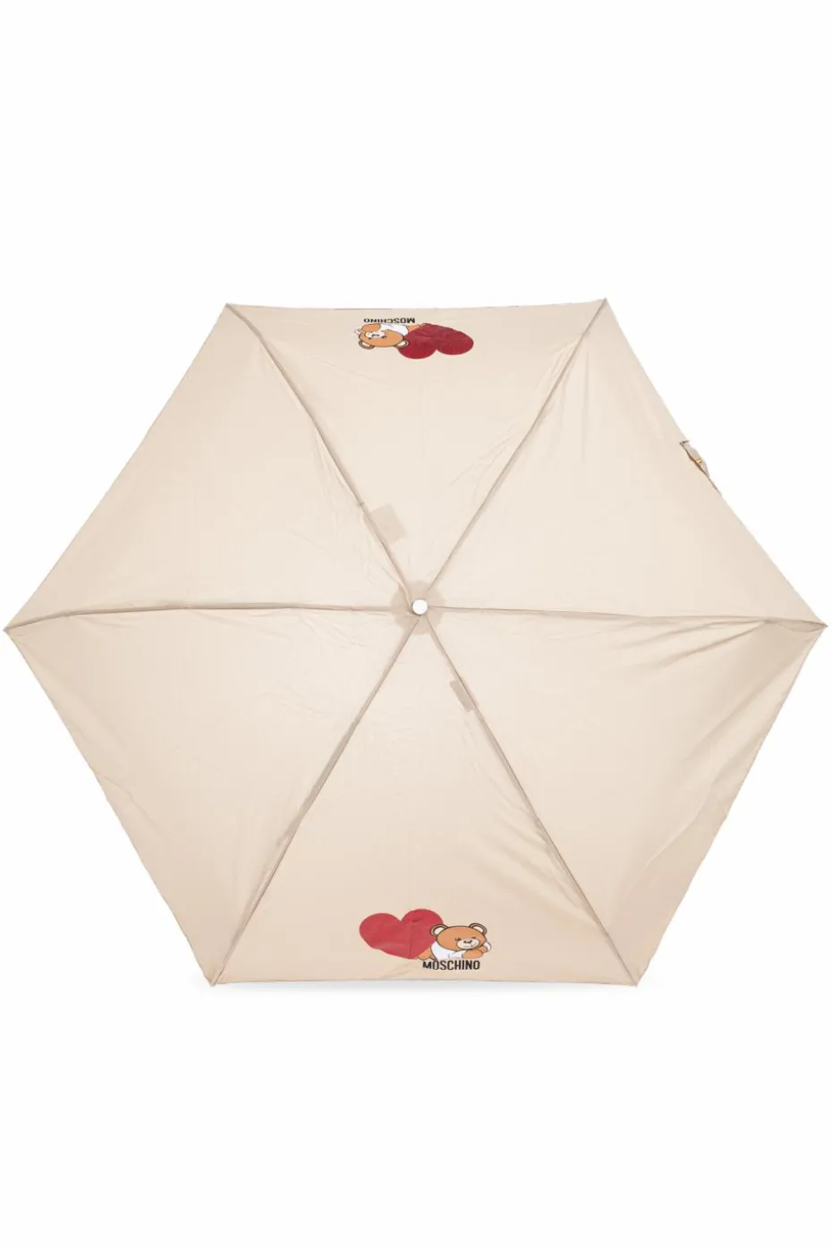 Moschino beżowy Parasol z logo