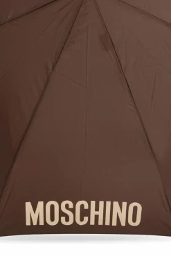 Moschino BRĄZOWY Składany parasol