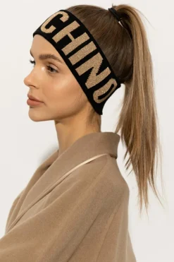 Moschino CZARNY Opaska na głowę