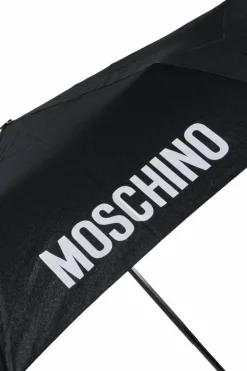 Moschino CZARNY Parasol z logo