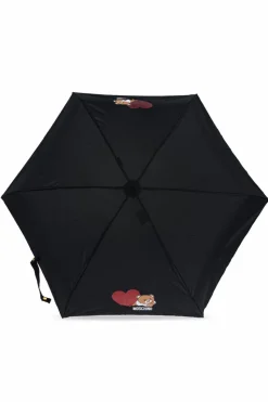 Moschino CZARNY Parasol z logo