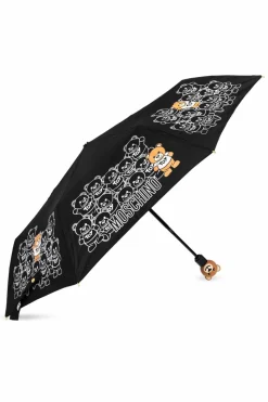 Moschino CZARNY Parasol z logo