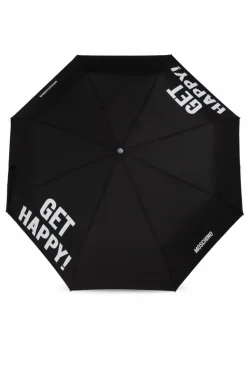 Moschino CZARNY Składany parasol