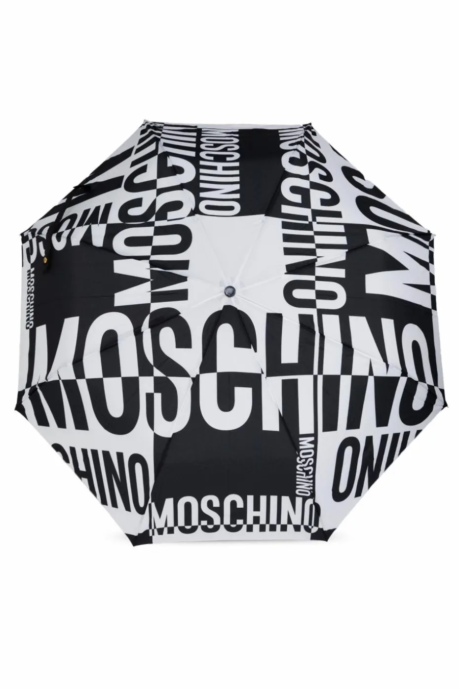 Moschino CZARNY Składany parasol z logo