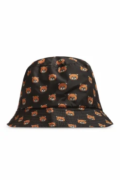Moschino CZARNY Wzorzysty kapelusz