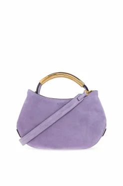 Moschino FIOLETOWY Torba do ręki