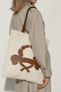 Moschino kremowy Torba typu `shopper`