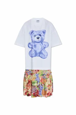 Moschino MULTIKOLOR Sukienka z nadrukiem
