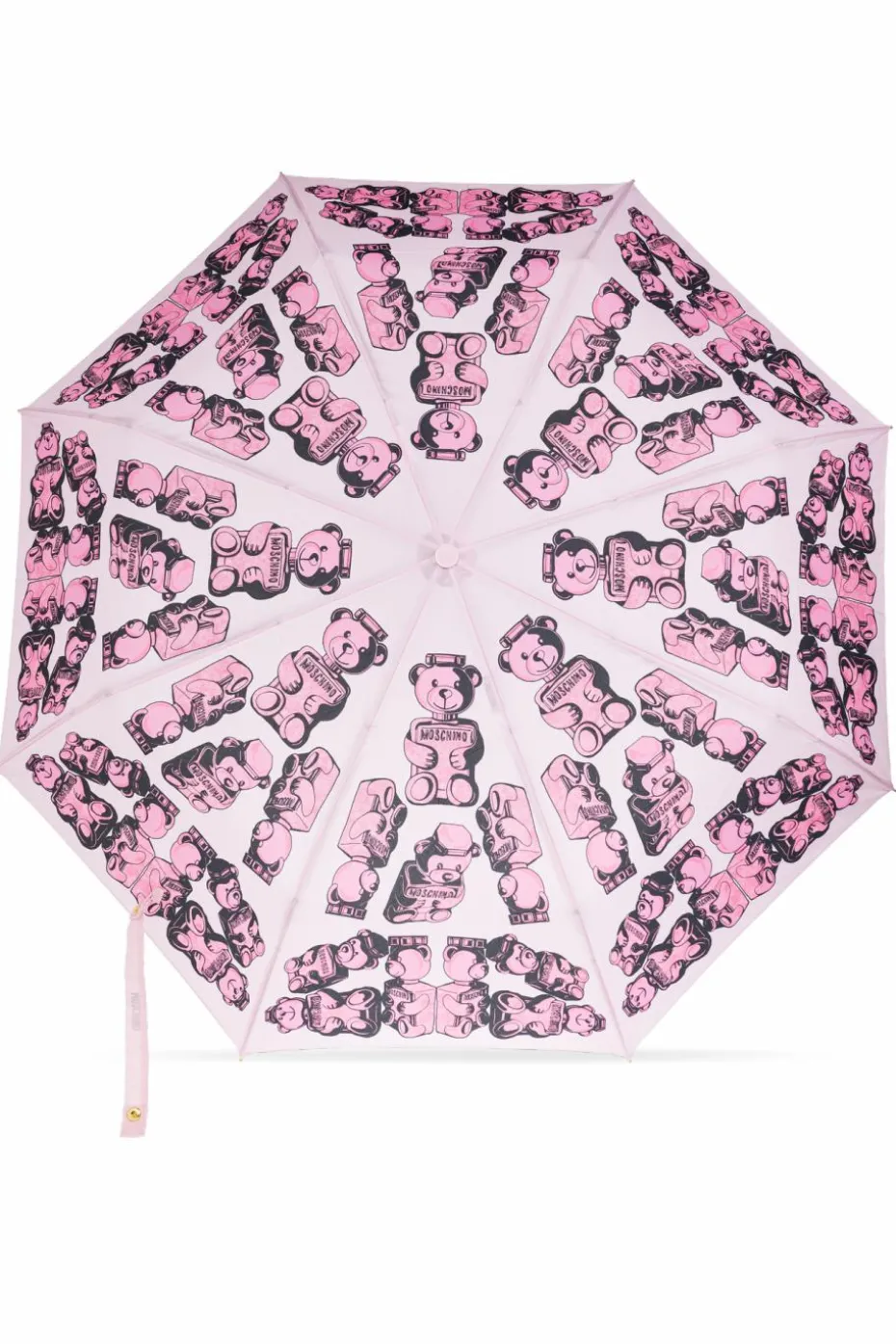 Moschino RÓŻOWY Składany parasol z logo