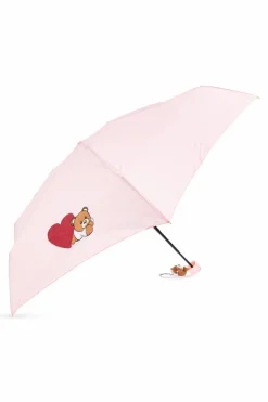 Moschino RÓŻOWY Składany parasol z logo