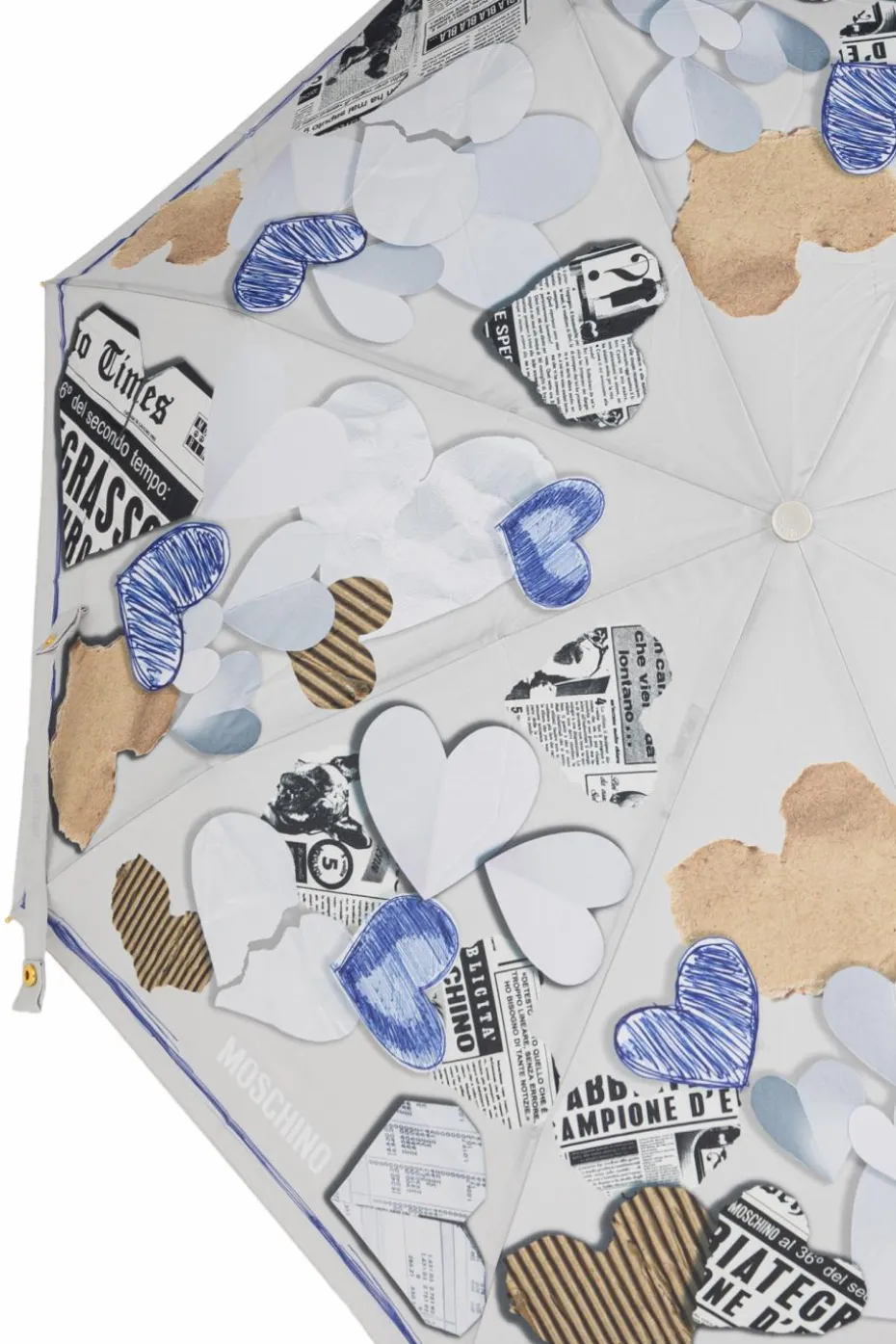 Moschino SZARY Składany parasol