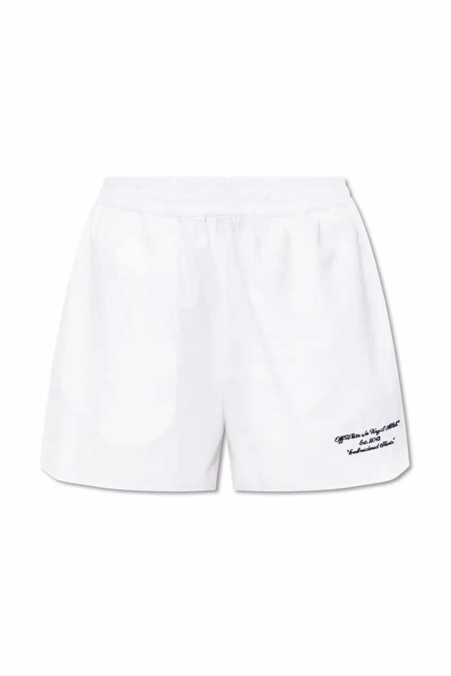 Off-White BIAŁY Bawełniane szorty