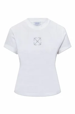 Off-White BIAŁY Top z logo