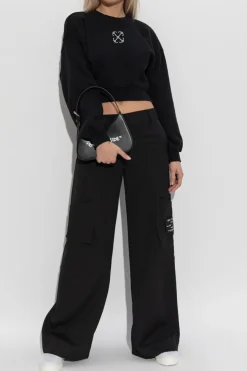 Off-White CZARNY Bluza z logo