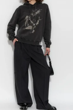 Off-White SZARY Bluza z kapturem