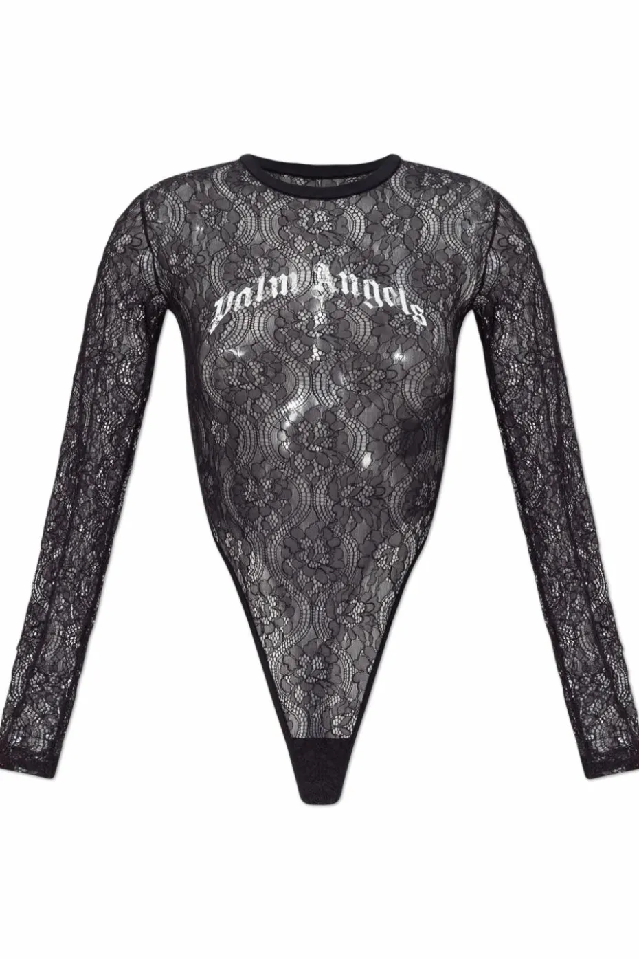 Palm Angels CZARNY Koronkowe body
