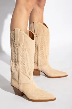 Paris Texas beżowy Kowbojki na obcasie ‘Rosario'