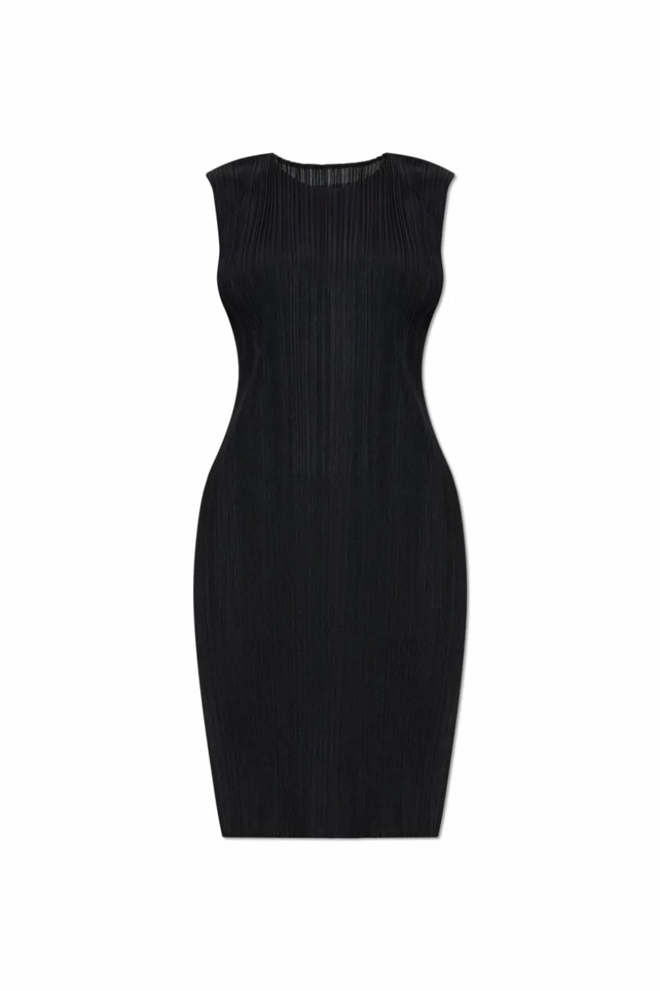 Pleats Please Issey Miyake CZARNY Plisowana sukienka