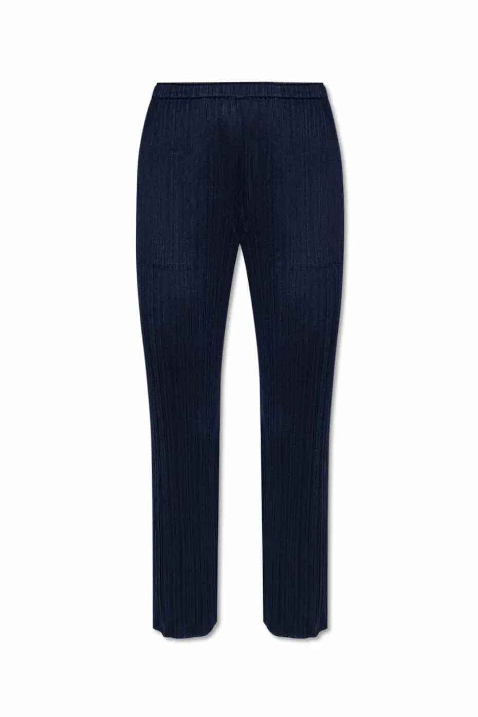 Pleats Please Issey Miyake GRANATOWY Plisowane spodnie