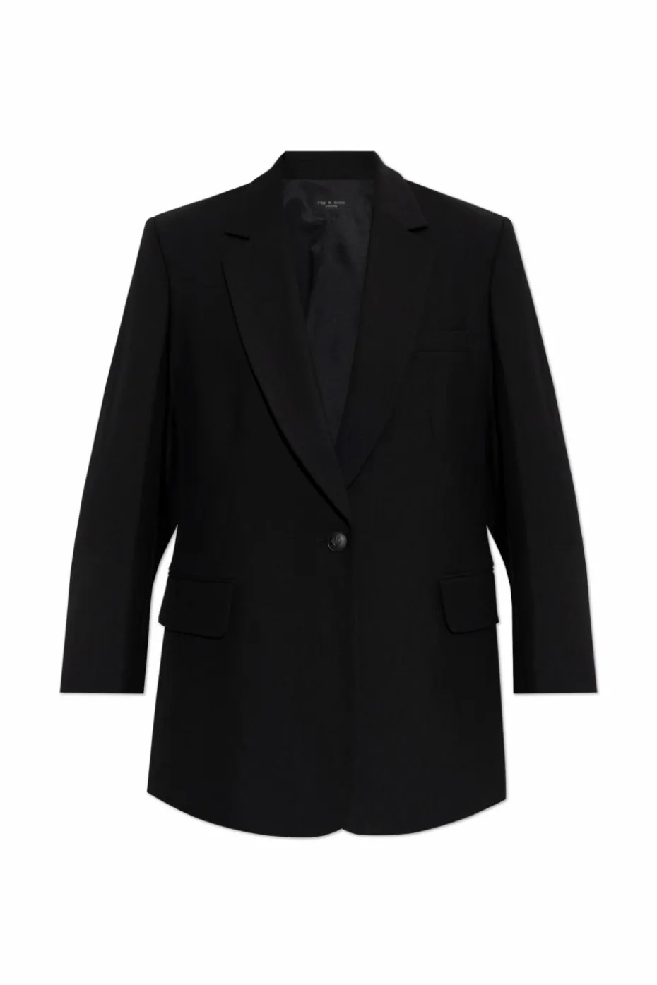 Rag & Bone CZARNY Marynarka z otwartymi klapami