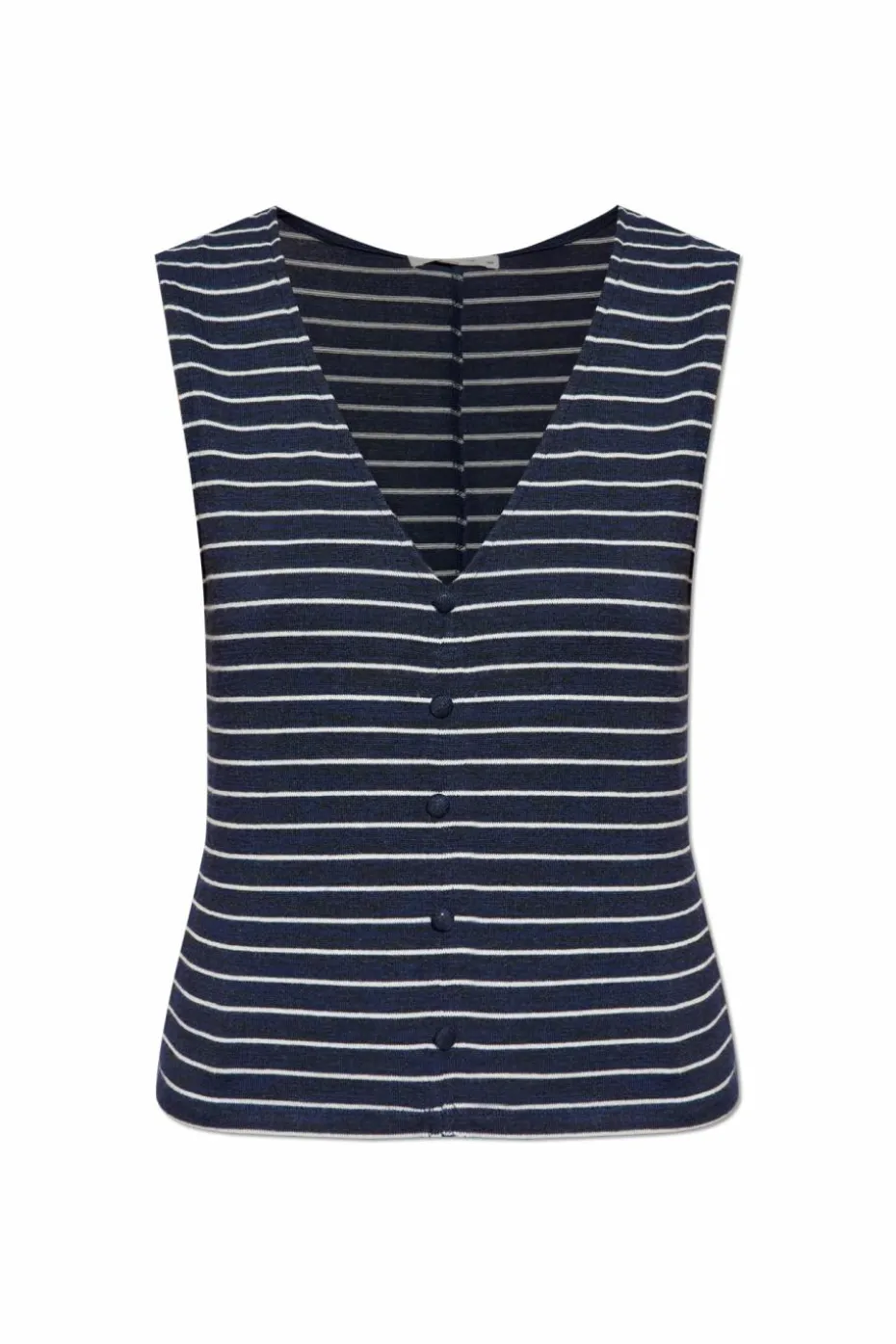 Rag & Bone GRANATOWY Top bez rękawów