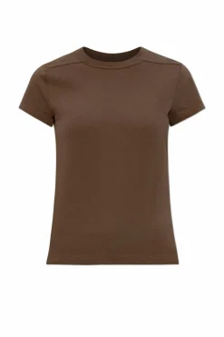 Rick Owens BRĄZOWY Top `Cropped Level T`