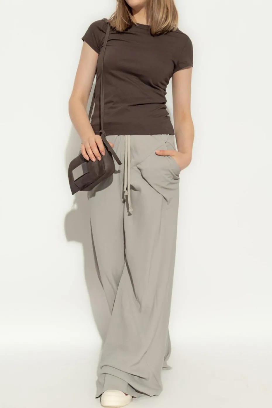 Rick Owens CZARNY T-shirt `Level T`