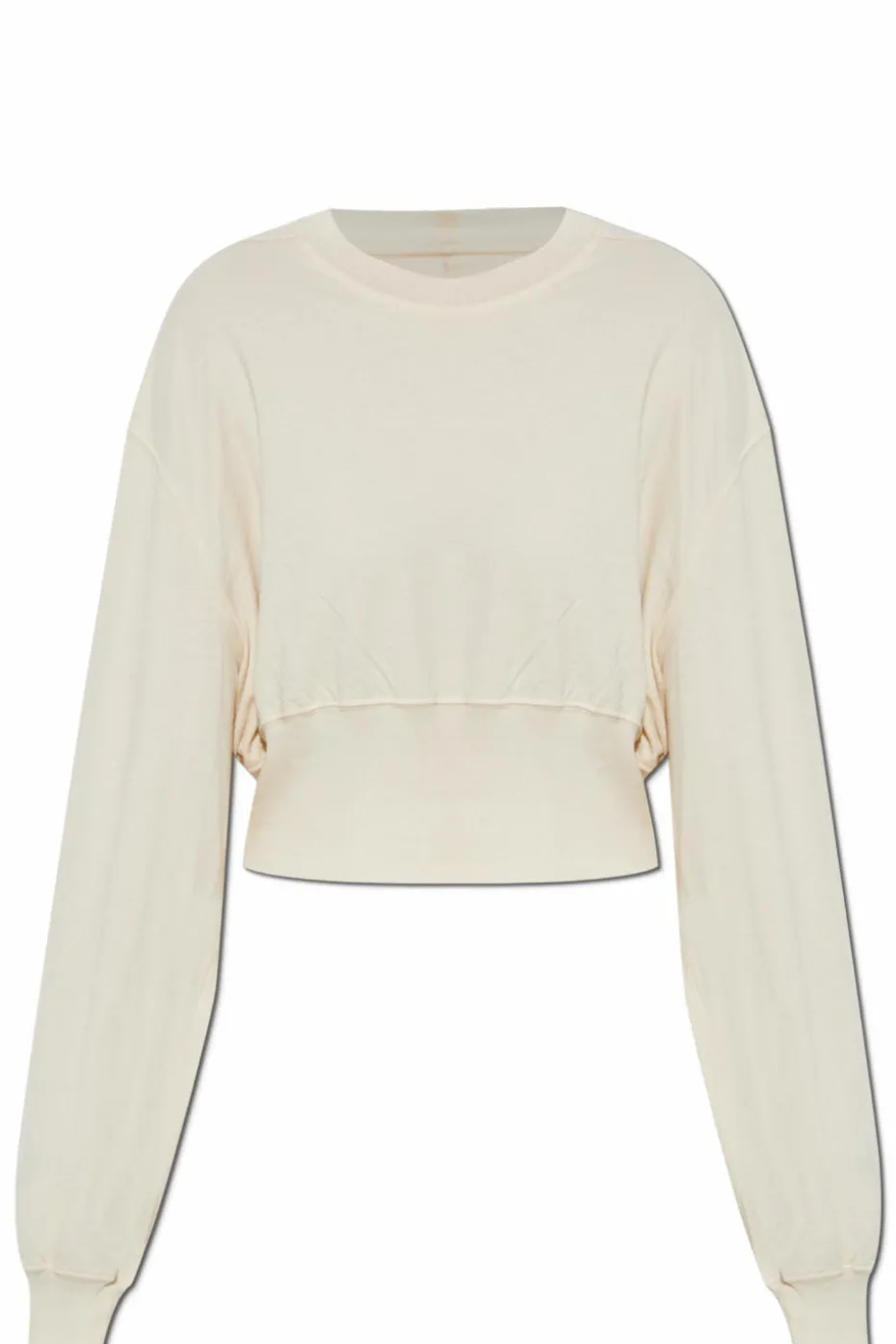 Rick Owens DRKSHDW kremowy Bawełniany krótki top