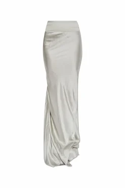 Rick Owens SREBRNY Spódnica `Slim Long`