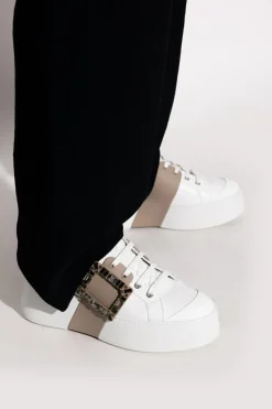 Roger Vivier BIAŁY Buty sportowe `Viv` Skate` na platformie