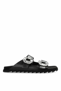 Roger Vivier CZARNY Klapki ‘Slidy Viv’
