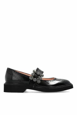 Roger Vivier CZARNY Skórzane buty ‘Viv’Rangers’