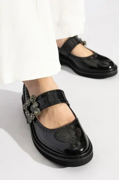 Roger Vivier CZARNY Skórzane buty ‘Viv’Rangers’