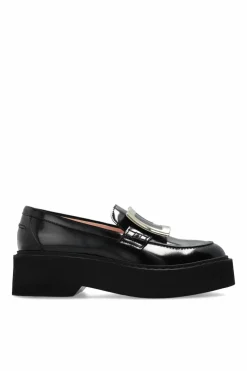 Roger Vivier CZARNY Skórzane buty ‘Viv’Rangers’
