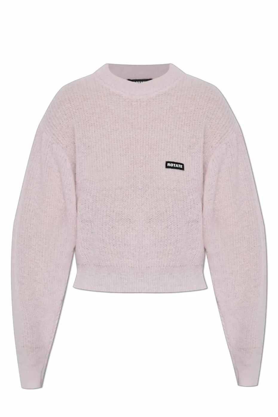 ROTATE RÓŻOWY Sweter z logo