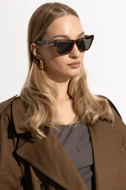 Saint Laurent BRĄZOWY Okulary przeciwsłoneczne `SL M103`